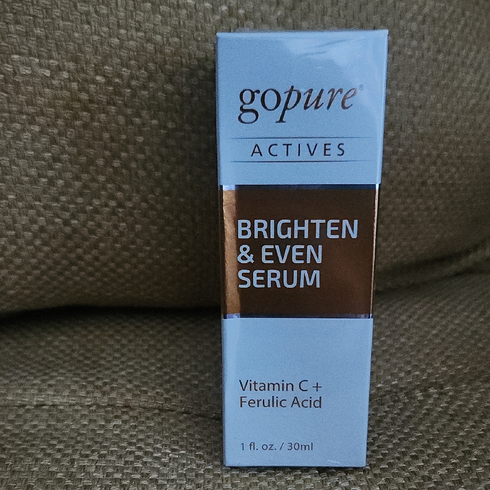 New  Gopure Actives Brighten & Even Serum -